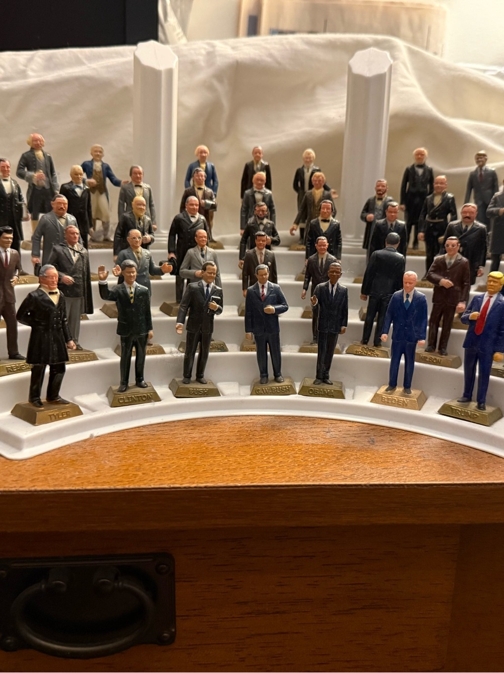 Marx’s Full Presidential Set including Nixon on Tiered stand